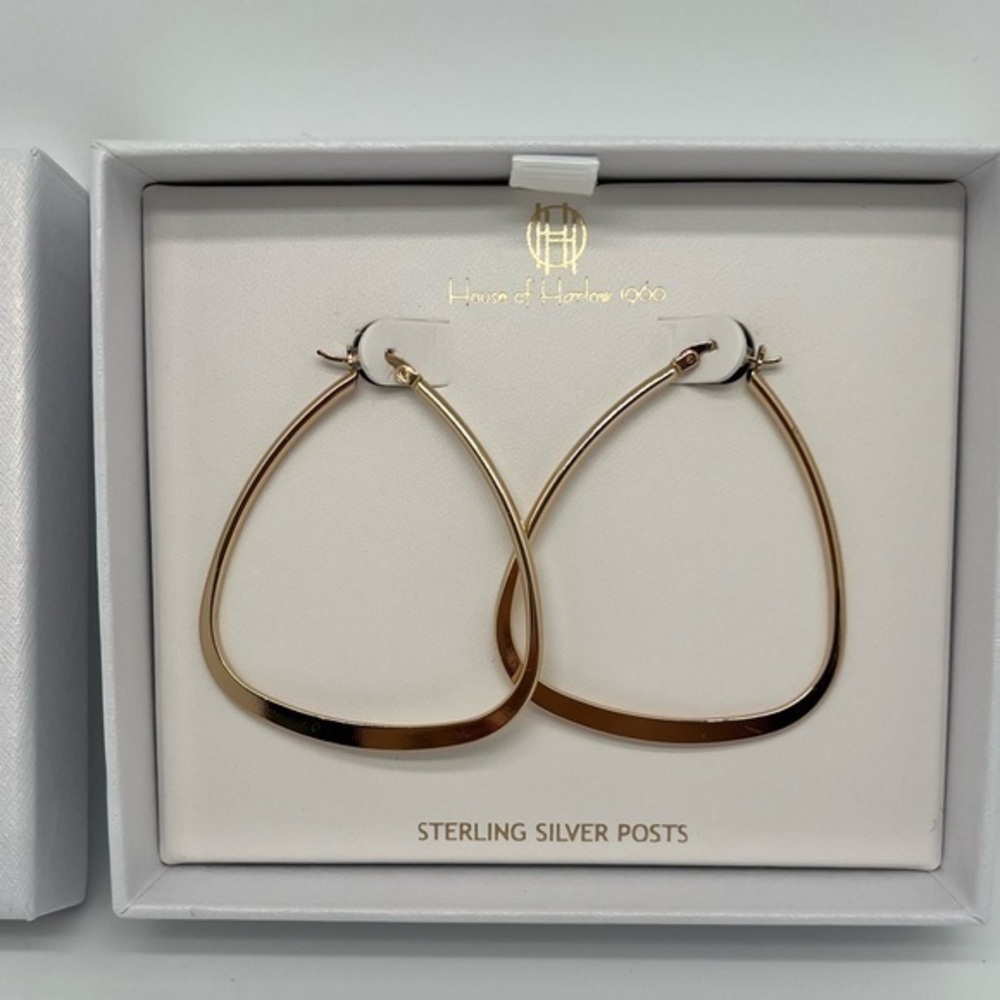 House Of Harlow 1960 Sterling Silver Posts Earrings